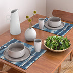 Shibori Indigo Abstract Pattern Japanese Placemat Gallery Image 2
