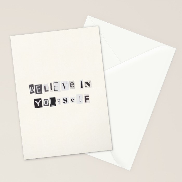 Believe in yourself / Daily Reminder #6 Stationery Card Gallery Image 2