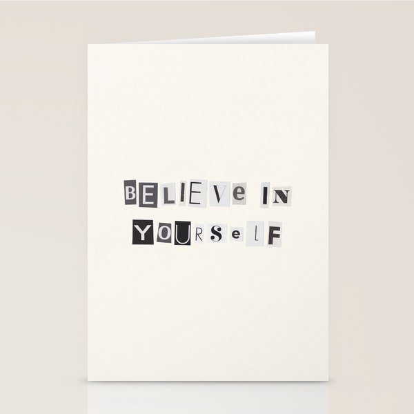 Believe in yourself / Daily Reminder #6 Stationery Card Gallery Image 2