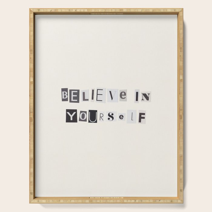 Believe in yourself / Daily Reminder #6 Serving Tray Gallery Image 1