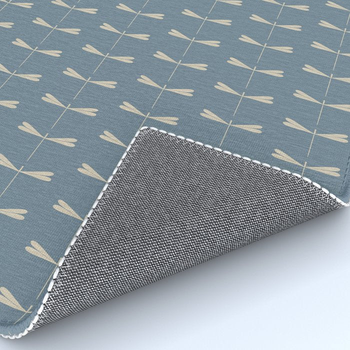Dragonfly Pattern I Blue Rug Gallery Image 4