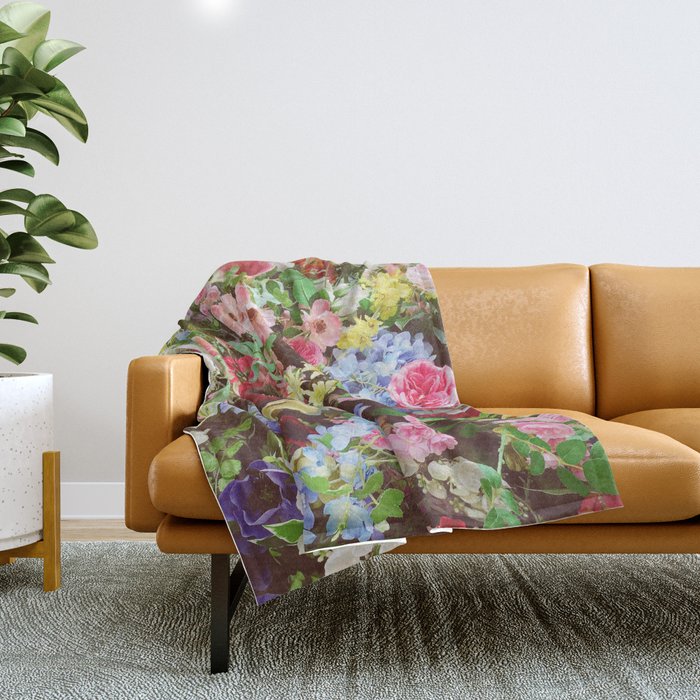 Floral Explosion Throw Blanket Gallery Image 1
