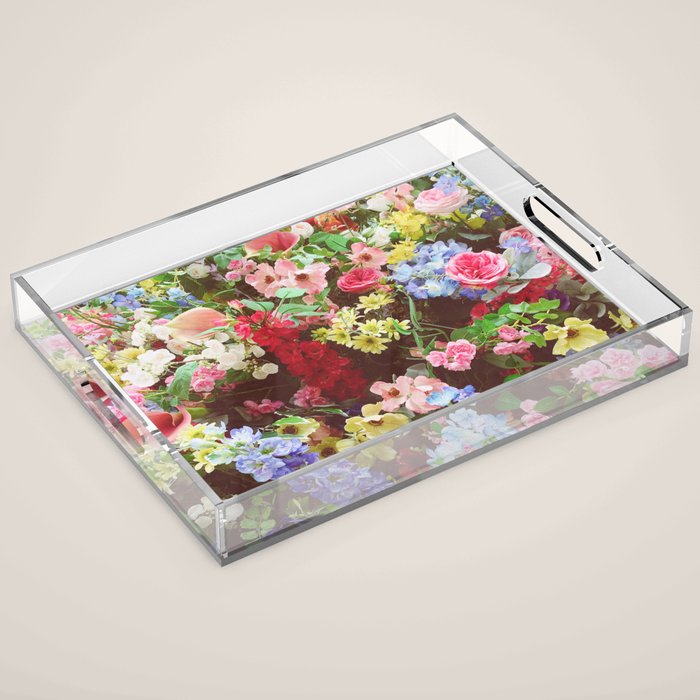 Floral Explosion Acrylic Tray Gallery Image 1