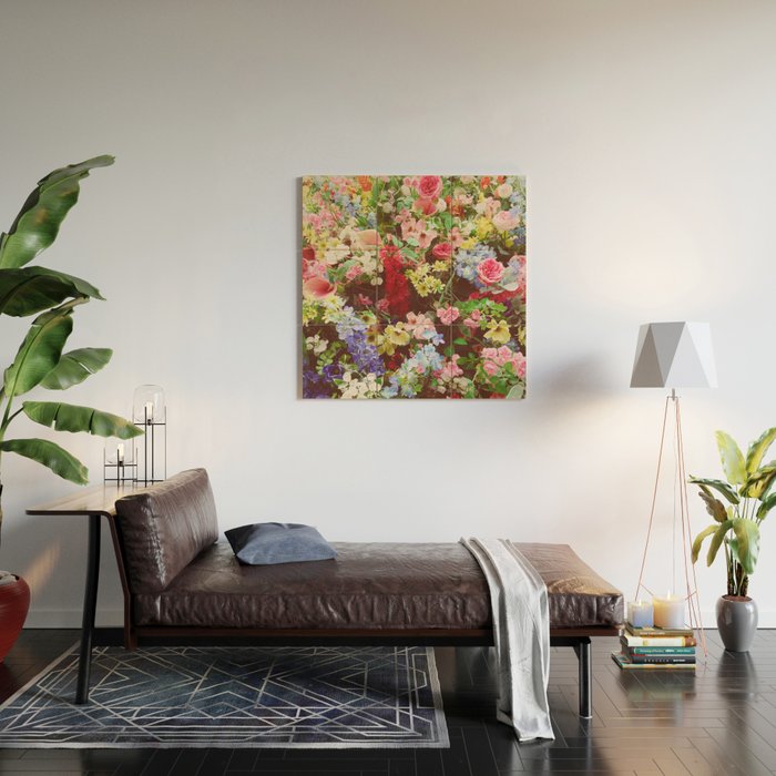 Floral Explosion Wood Wall Art Gallery Image 2