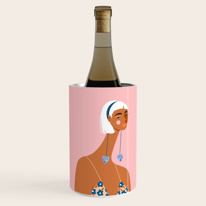 Cheetah Earrings Wine Chiller Gallery Image 1