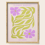 Lilac & Lime: Les Fleurs | Flower Market Color Series 02 Serving Tray Gallery Image 1