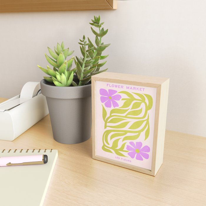 Lilac & Lime: Les Fleurs | Flower Market Color Series 02 Mini Art Print Gallery Image 2