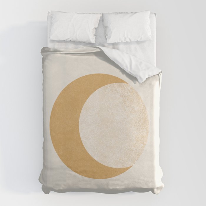 Moon Crescent - Gold Duvet Cover Gallery Image 6