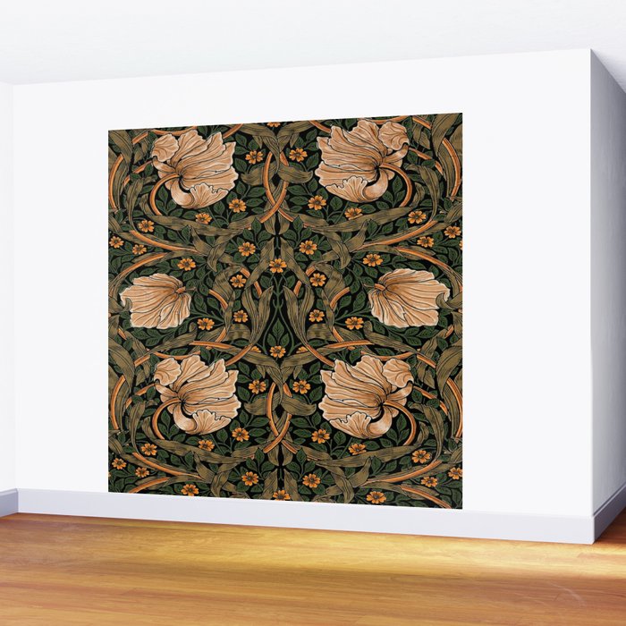 William Morris Pimpernel,No.2, William Morris floral design  Wall Mural Gallery Image 2