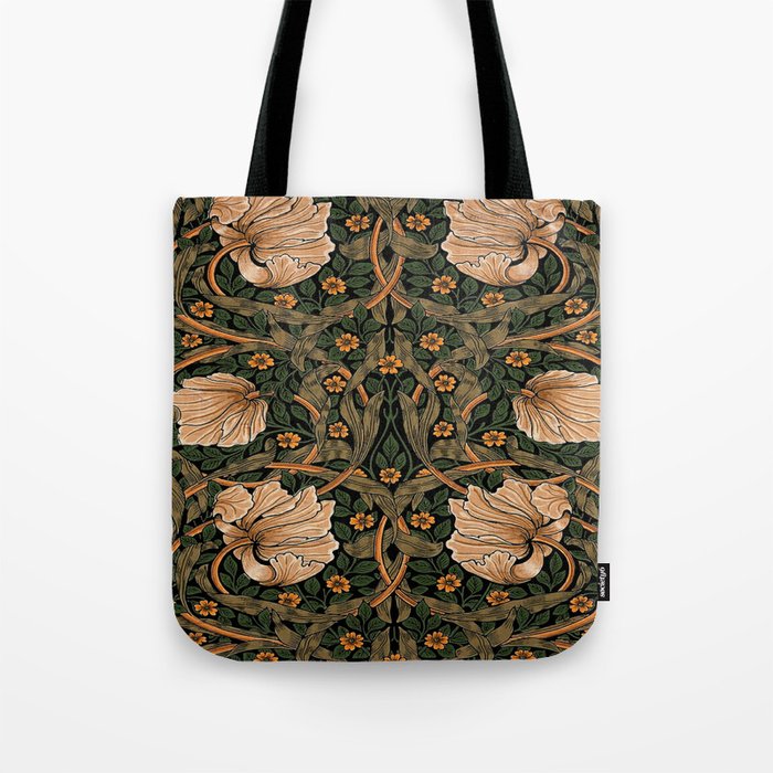 William Morris Pimpernel,No.2, William Morris floral design  Tote Bag Gallery Image 1