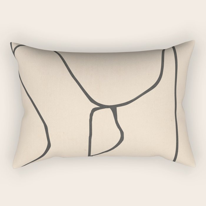 Abstract line art 23 Rectangular Pillow Gallery Image 2