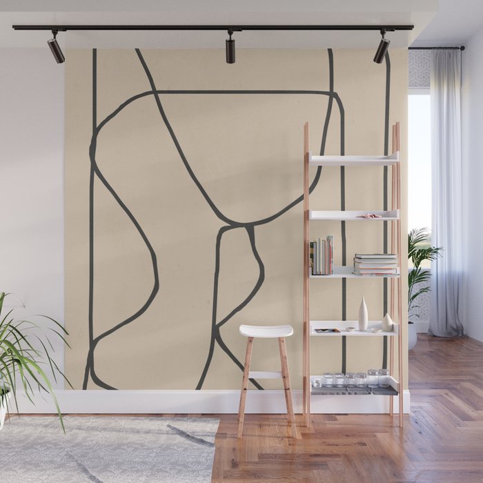 Abstract line art 23 Wall Mural Gallery Image 1