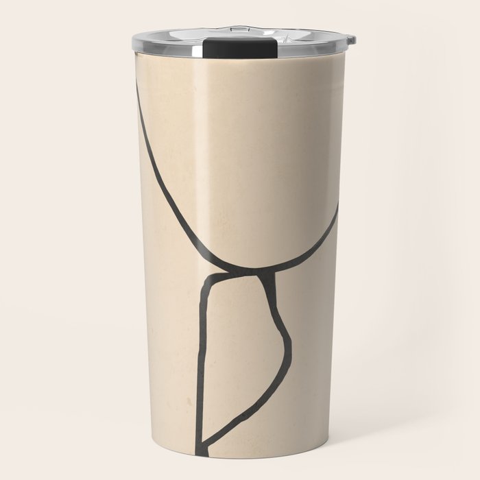 Abstract line art 23 Travel Mug Gallery Image 1