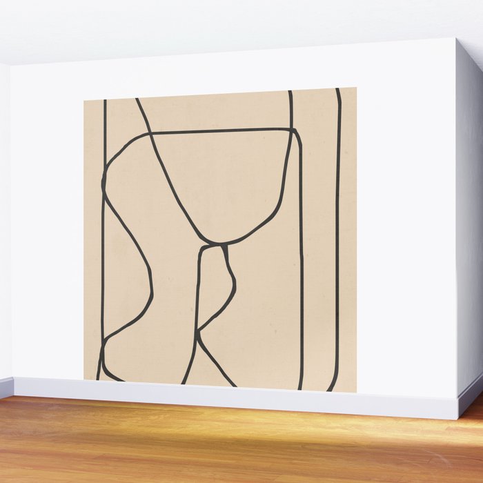 Abstract line art 23 Wall Mural Gallery Image 2