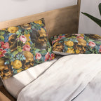 Skull and Flowers Pattern Pillow Sham Gallery Image 2
