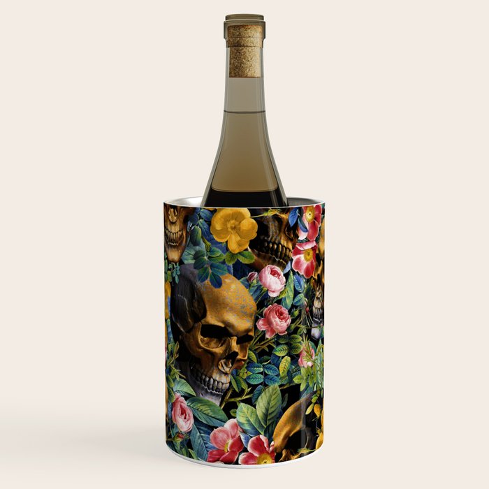 Skull and Flowers Pattern Wine Chiller Gallery Image 3