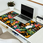 Skull and Flowers Pattern Desk Mat Gallery Image 2