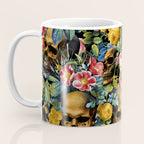 Skull and Flowers Pattern Coffee Mug Gallery Image 3