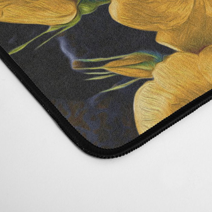 Skull and Flowers Pattern Desk Mat Gallery Image 4