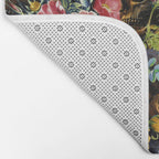 Skull and Flowers Pattern Bath Mat Gallery Image 2