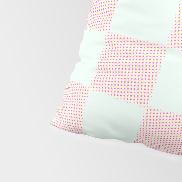 Cotton Candy Dot checkered soft pink and mint pattern  Pillow Sham Gallery Image 4