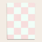 Cotton Candy Dot checkered soft pink and mint pattern  Notebook Gallery Image 4