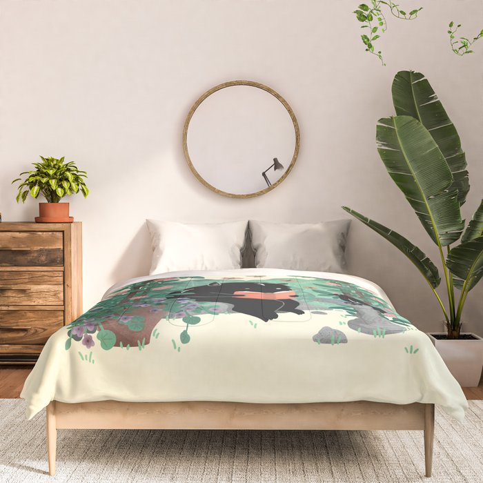 A Quiet Summer Spot (Monster Book Lover) Comforter Gallery Image 3