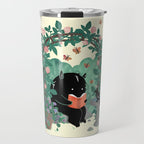 A Quiet Summer Spot (Monster Book Lover) Travel Mug Gallery Image 1