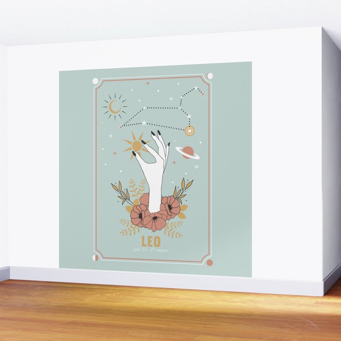 Leo Zodiac Series Wall Mural Gallery Image 2