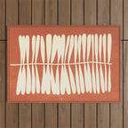 Rust Fern Outdoor Rug Gallery Image 1