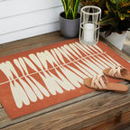 Rust Fern Outdoor Rug Gallery Image 2