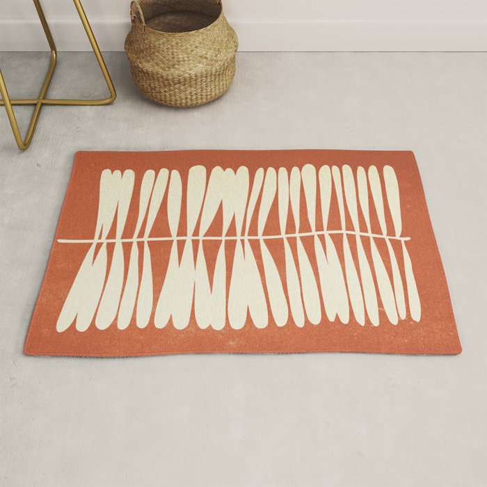 Rust Fern Rug Gallery Image 1