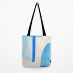 Blue Abstract Collage #1 Tote Bag Gallery Image 2