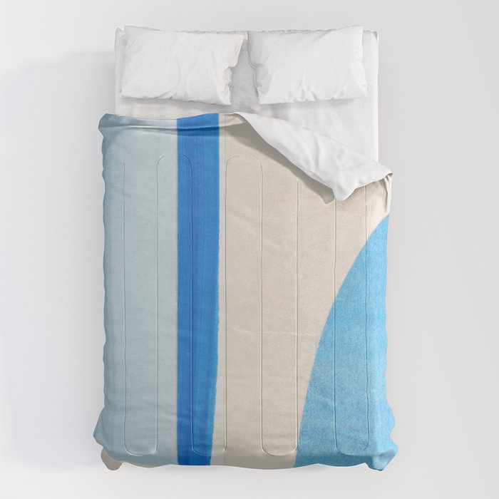 Blue Abstract Collage #1 Comforter Gallery Image 6