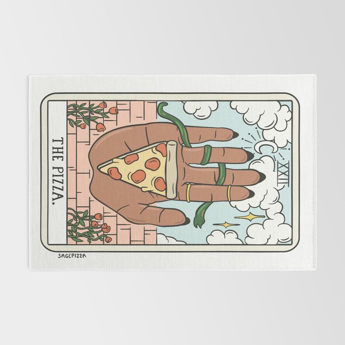 PIZZA READING (DARK) Rug Gallery Image 2