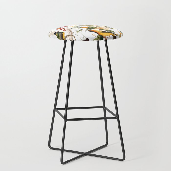 Floral and Birds XXXII Stool Gallery Image 1