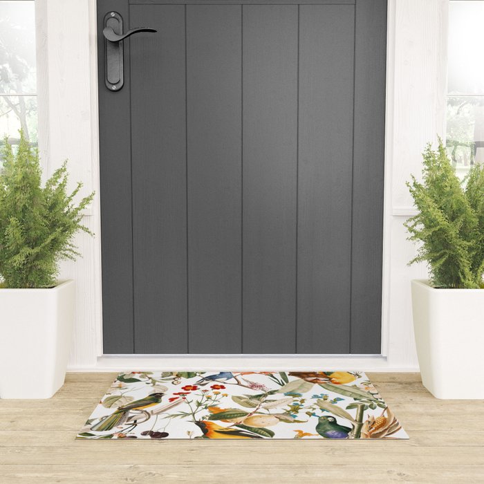 Floral and Birds XXXII Welcome Mat Gallery Image 3