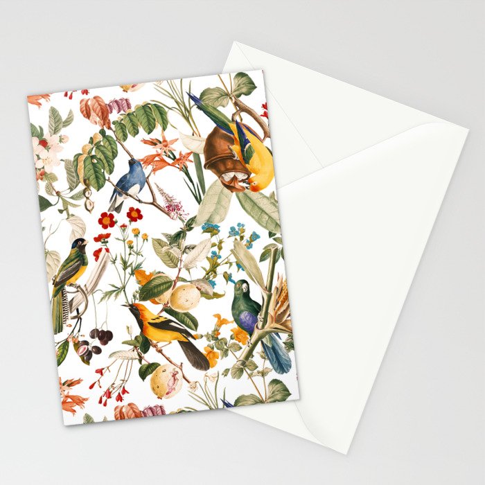 Floral and Birds XXXII Stationery Card Gallery Image 2