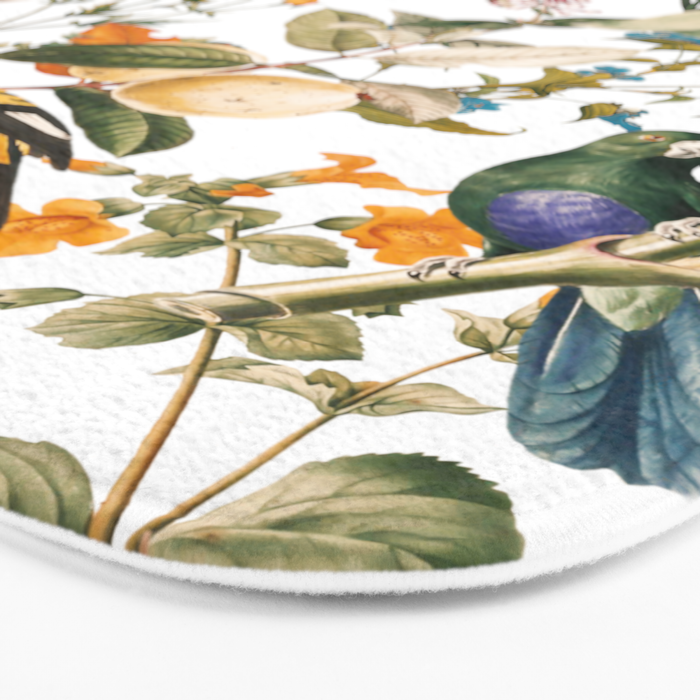 Floral and Birds XXXII Bath Mat Gallery Image 3