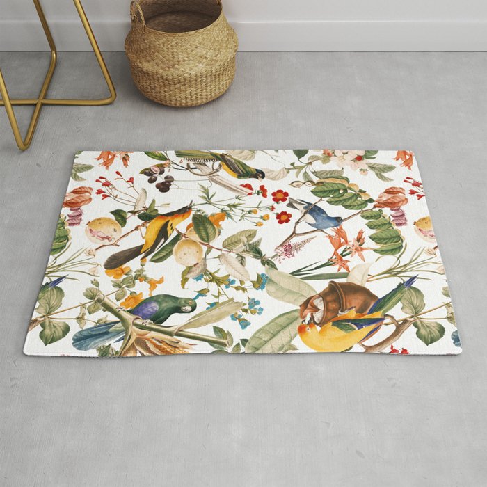 Floral and Birds XXXII Rug Gallery Image 1