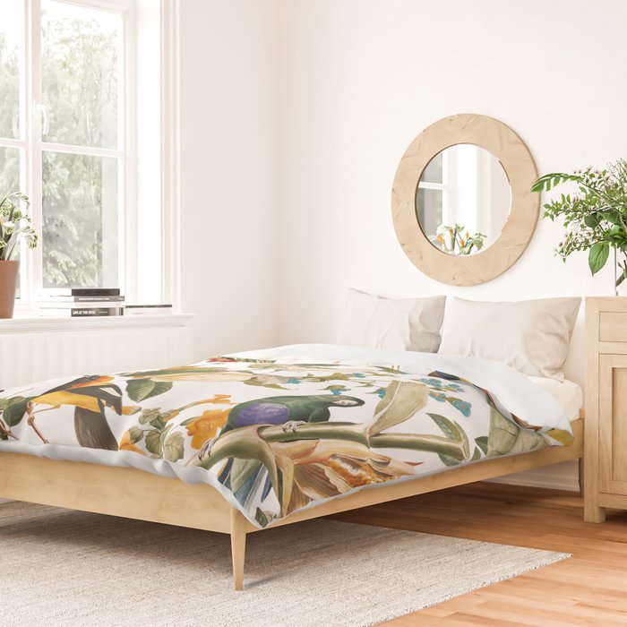 Floral and Birds XXXII Duvet Cover Gallery Image 2