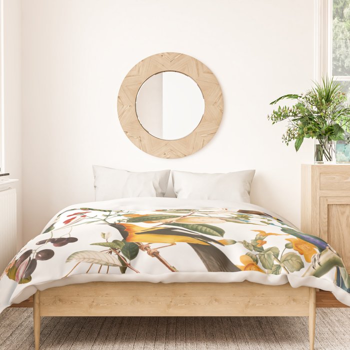 Floral and Birds XXXII Duvet Cover Gallery Image 3