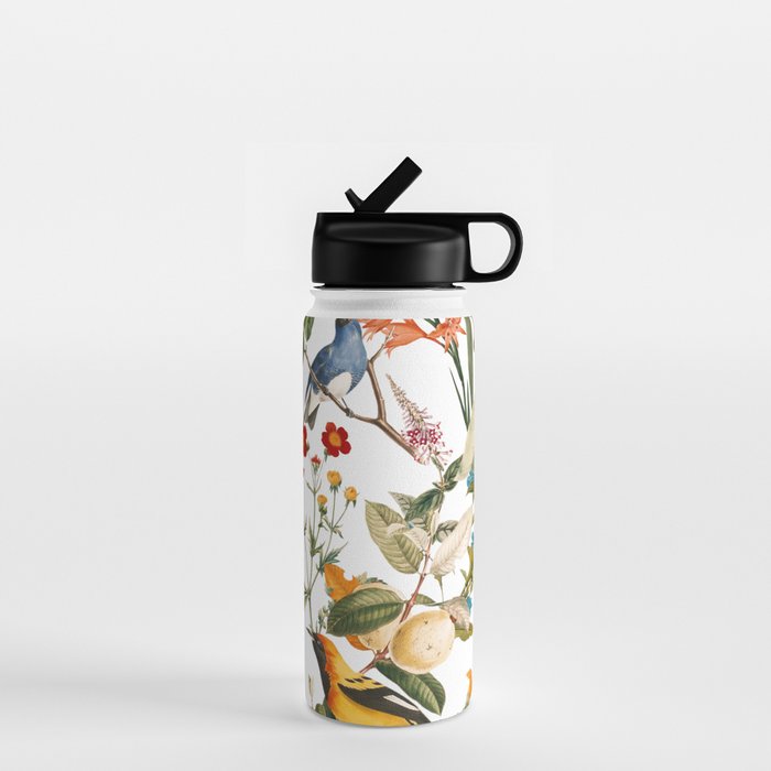 Floral and Birds XXXII Water Bottle Gallery Image 1