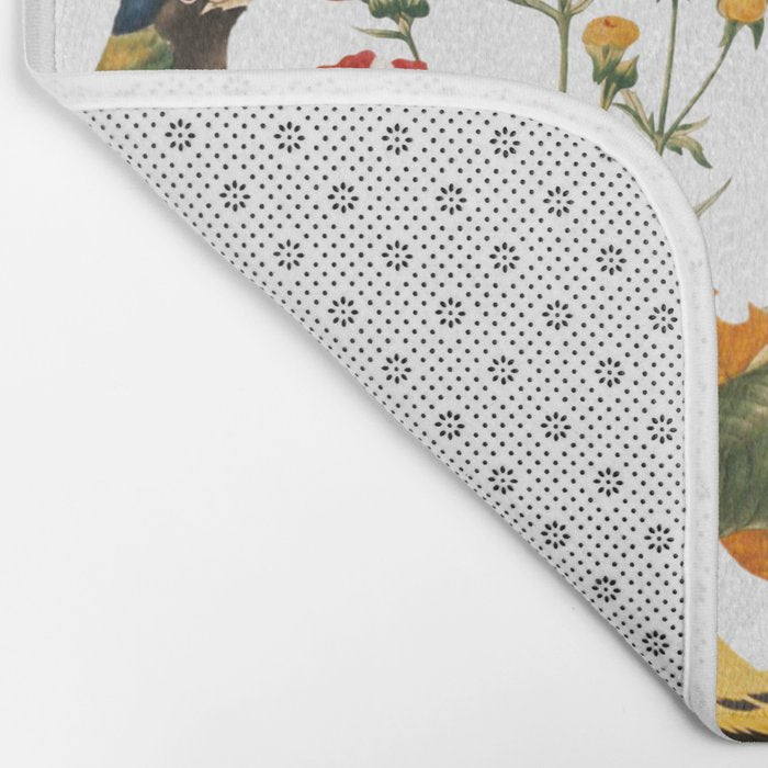 Floral and Birds XXXII Bath Mat Gallery Image 2