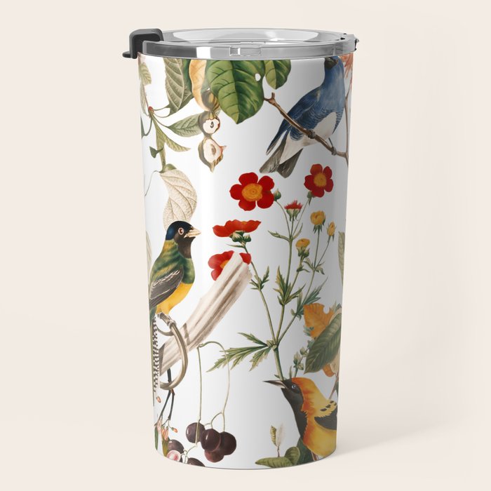 Floral and Birds XXXII Travel Mug Gallery Image 3