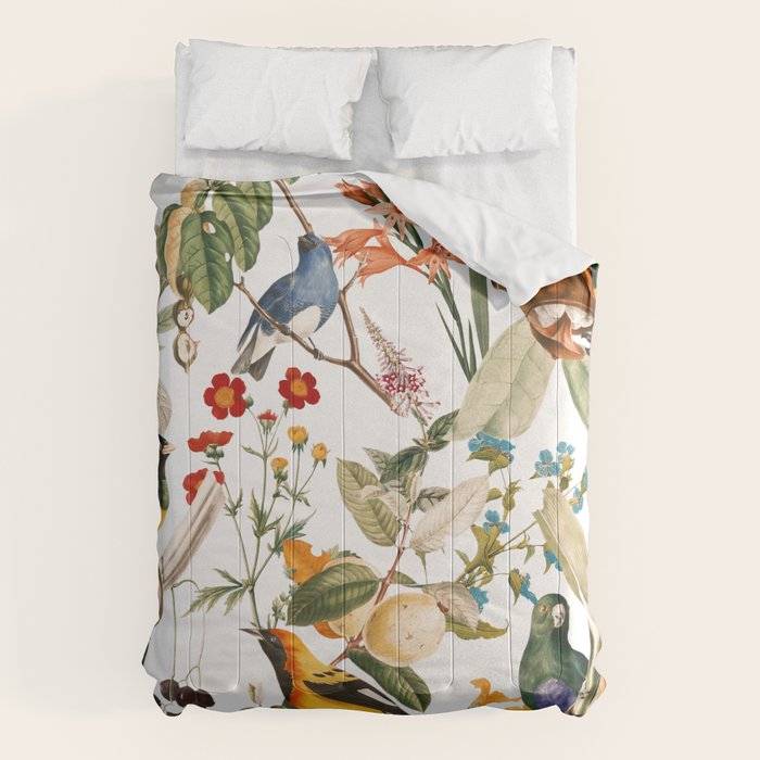 Floral and Birds XXXII Comforter Gallery Image 1