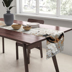 Prehistoric Bull Lascaux Cave Painting Table Runner Gallery Image 2