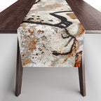 Prehistoric Bull Lascaux Cave Painting Table Runner Gallery Image 1