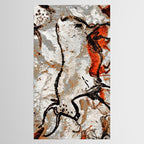 Prehistoric Bull Lascaux Cave Painting Tablecloth Gallery Image 2
