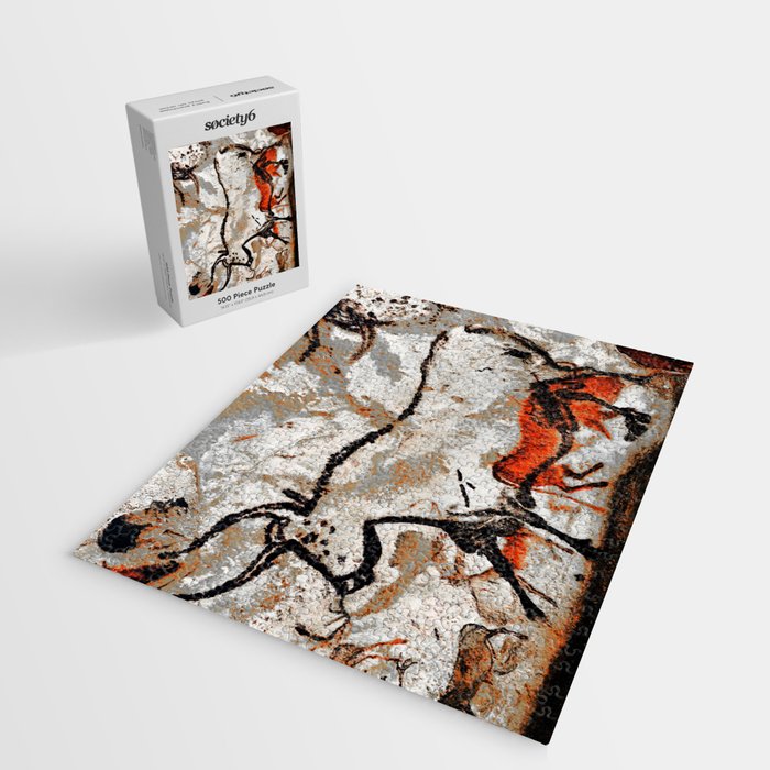 Prehistoric Bull Lascaux Cave Painting Jigsaw Puzzle Gallery Image 2